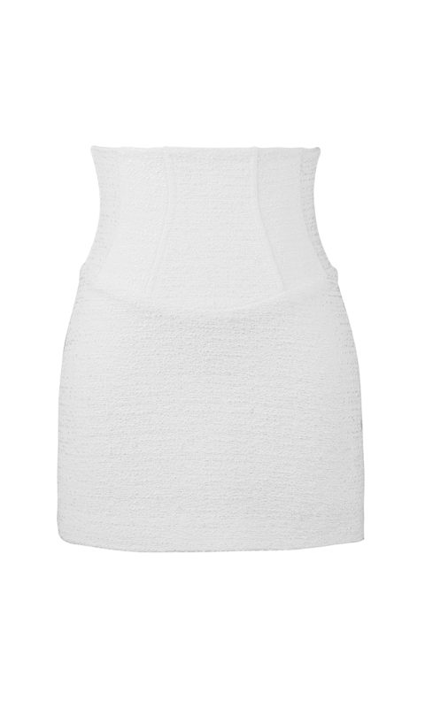 Tweed Corset Skirt “Snow Tweed”