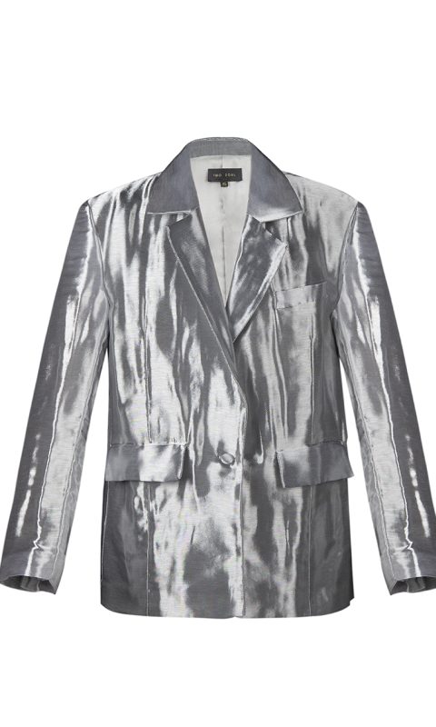 Metallic Jacket Silver