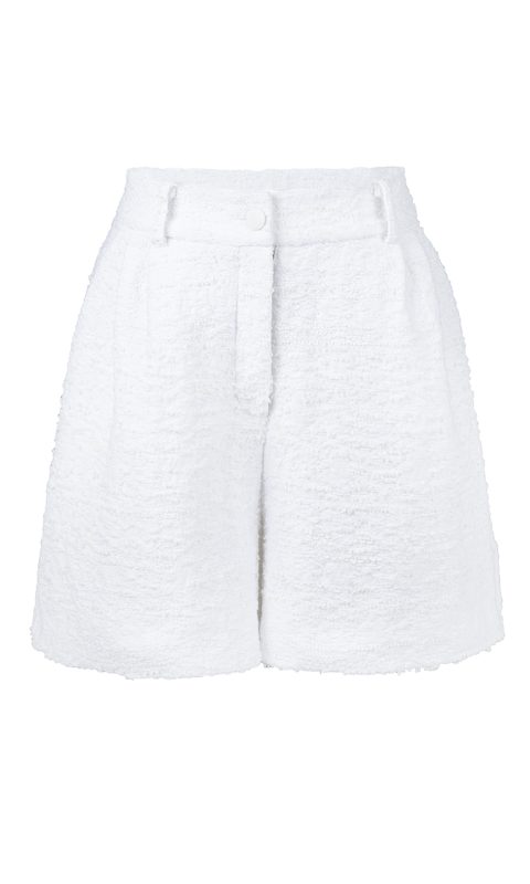 White Tweed Shorts