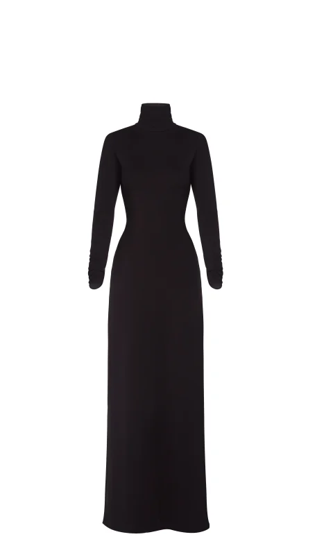 Jersey Dress Floor Length Silhouette